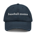 baseball mama Dad Hat | Distressed Embroidered Baseball Mom Cap