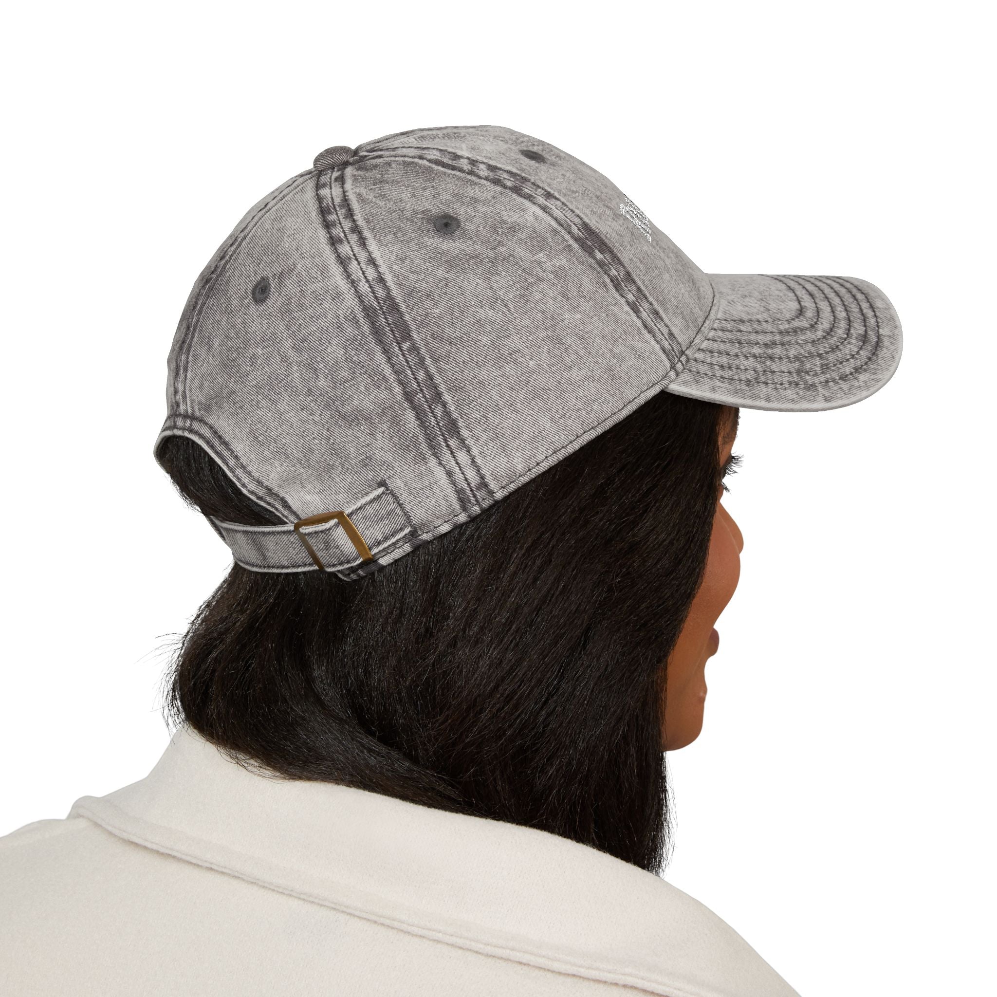 Running Late embroidered cap | Vintage washed baseball hat