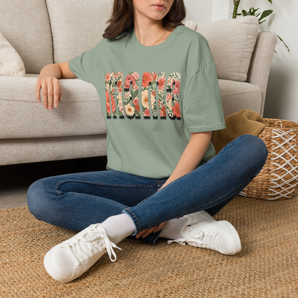 Momma floral letters T-Shirt | Mother’s Day floral typography tee