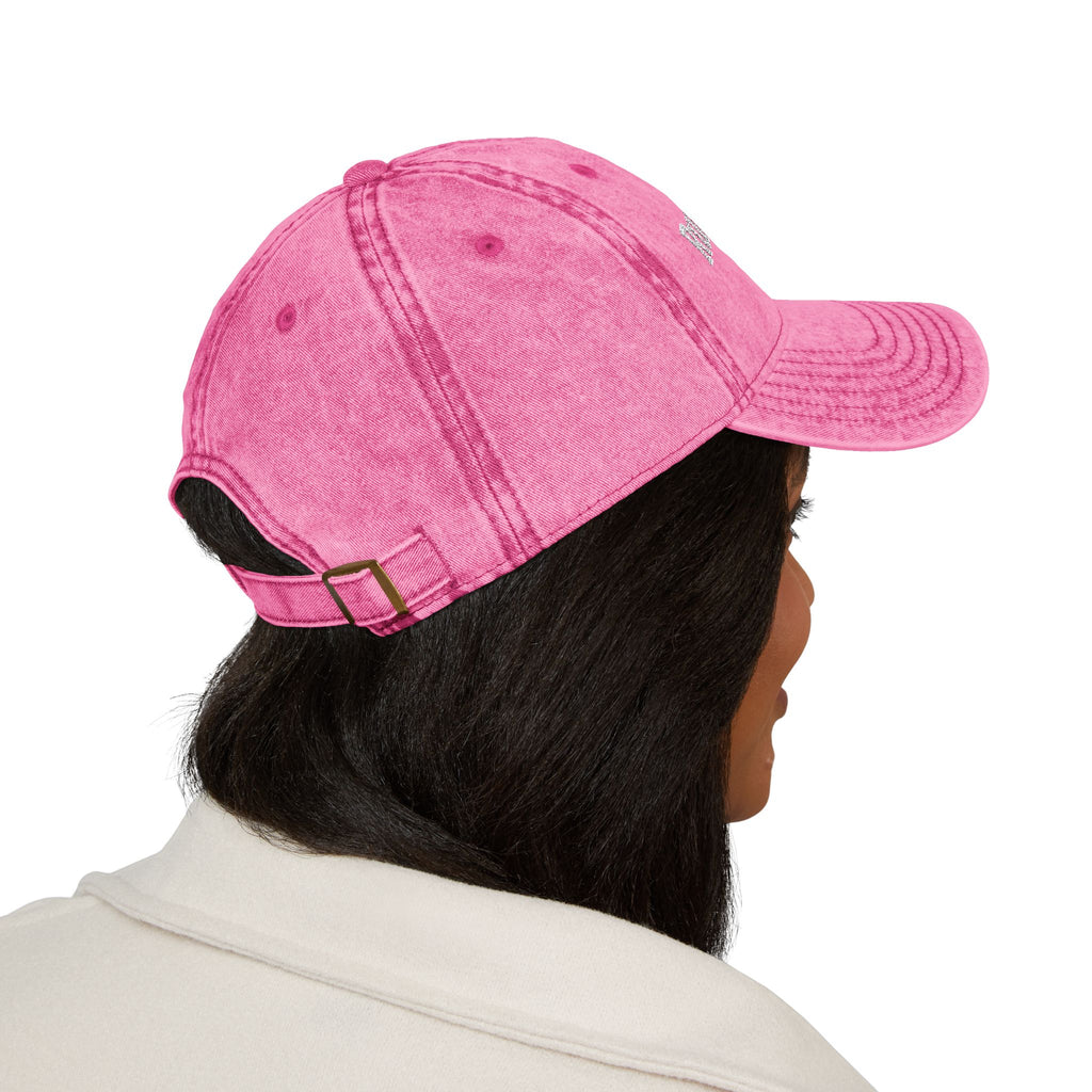 Running Late embroidered cap | Vintage washed baseball hat