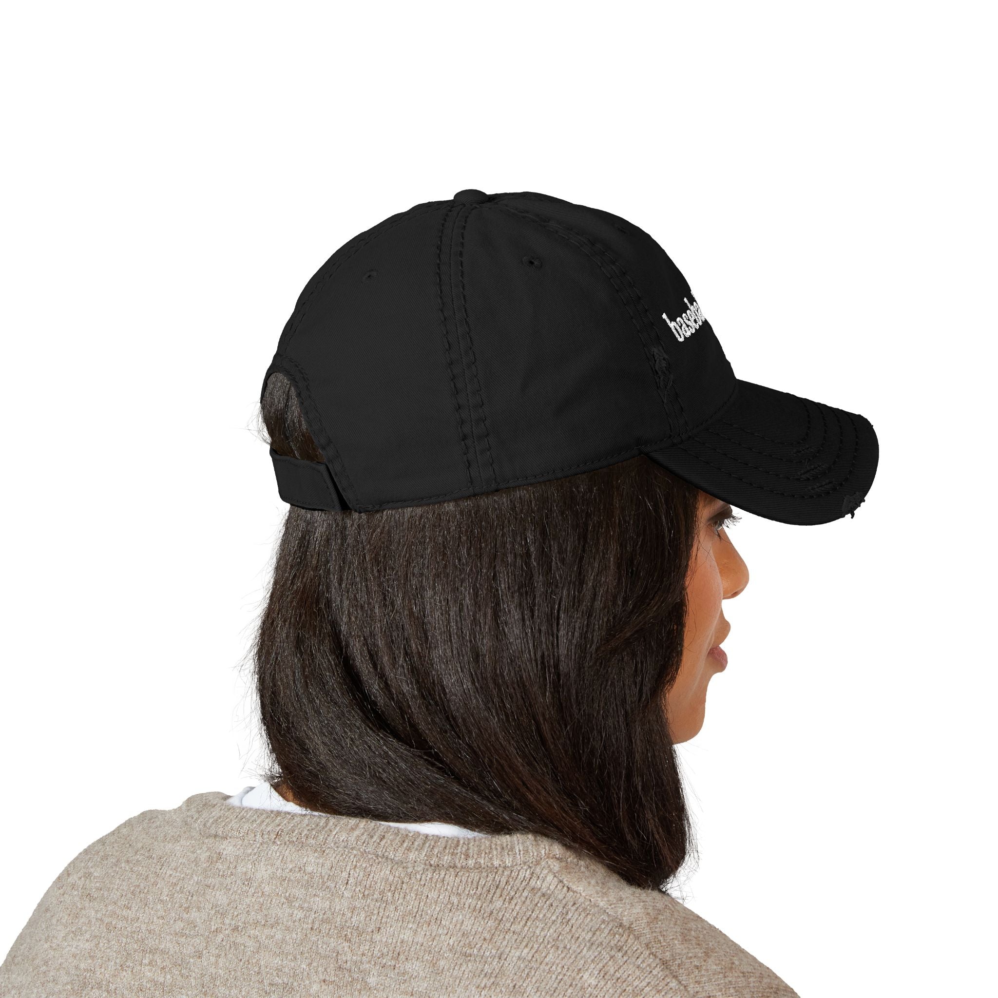 baseball mama Dad Hat | Distressed Embroidered Baseball Mom Cap