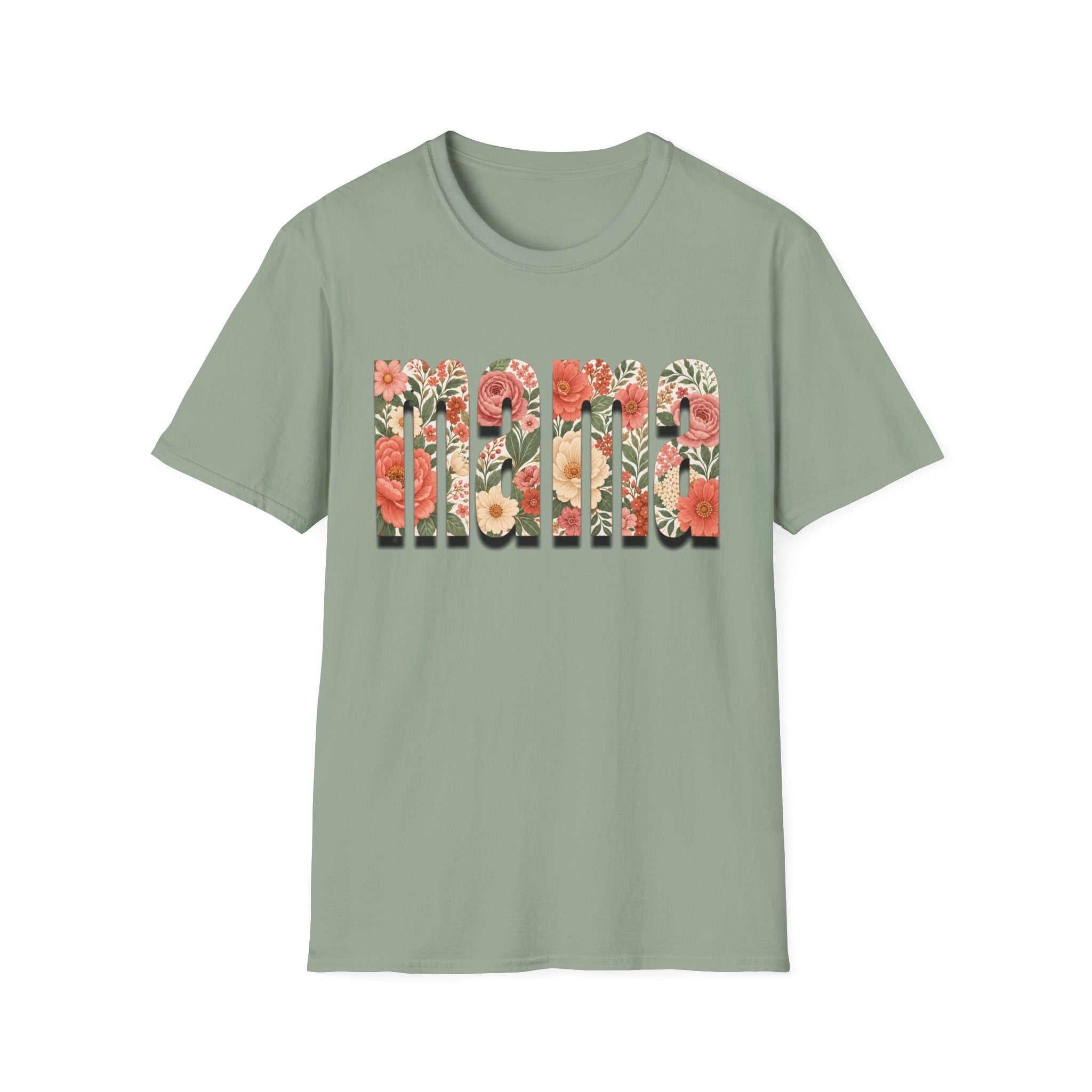 Momma floral letters T-Shirt | Mother’s Day floral typography tee