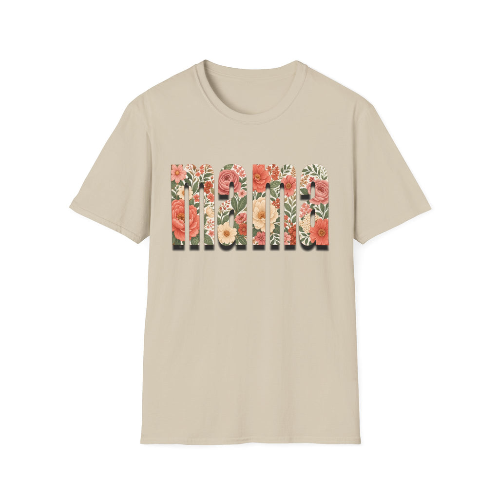 Momma floral letters T-Shirt | Mother’s Day floral typography tee