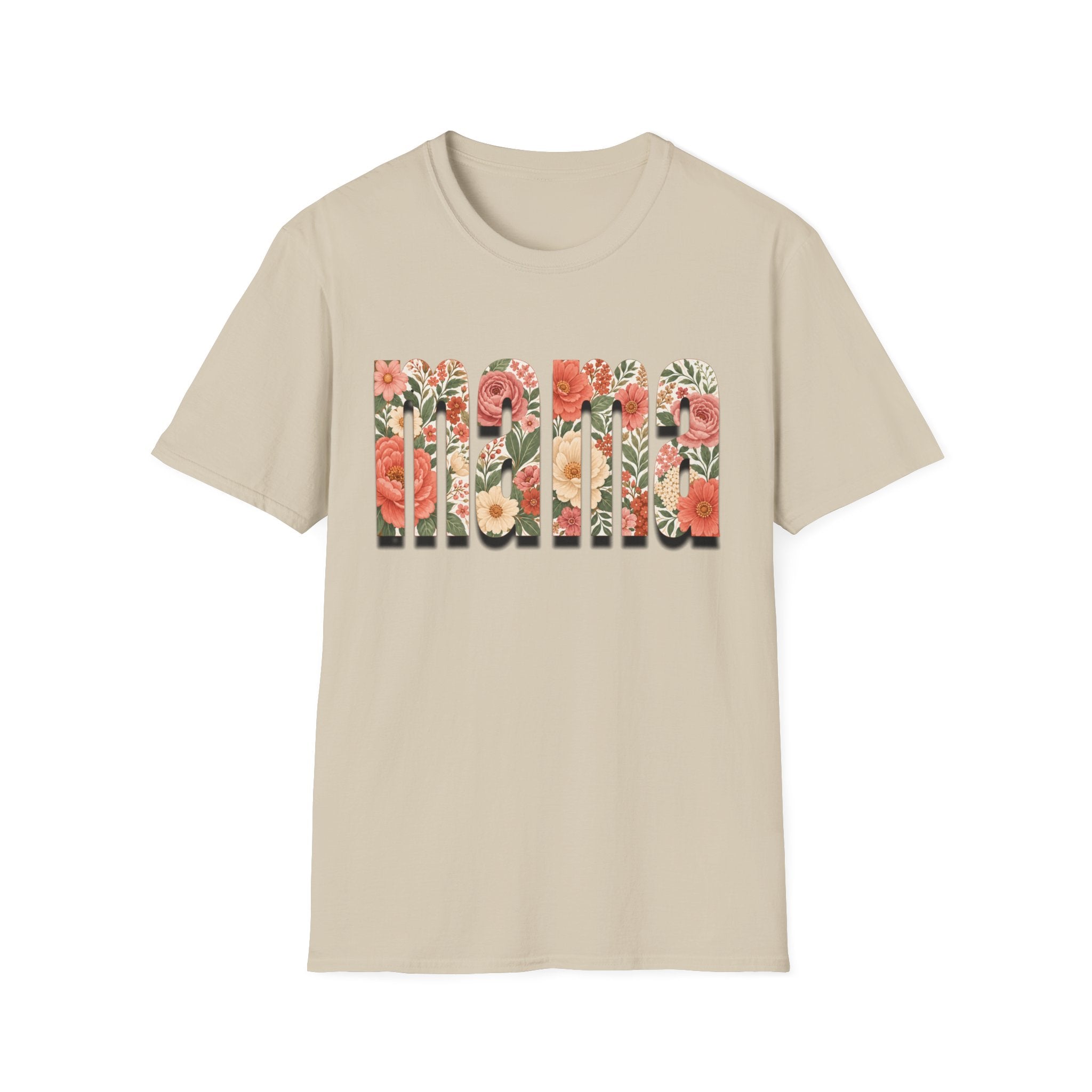 Momma floral letters T-Shirt | Mother’s Day floral typography tee